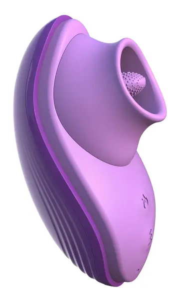 Fetish Fantasy Elite Silicone Fun Tongue Vibrating Lay-On, Pink, 13cm