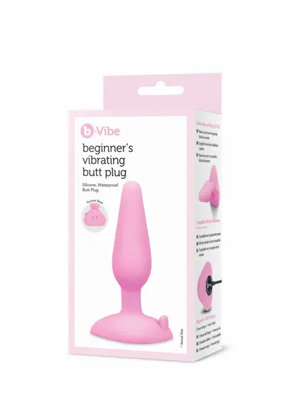 b-Vibe Beginner’s Vibrating Plug Black 4 Speeds 6 Patterns Waterproof