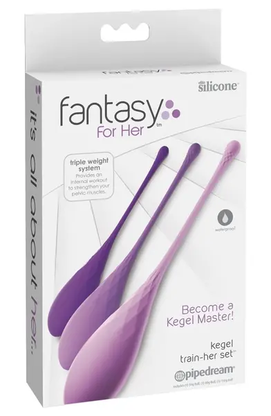Fetish Fantasy FFH Kegel Train-Her Set Silicone Pelvic Training Balls 3pcs