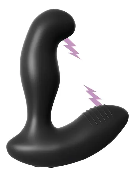 AFE Electro Stim Intimate Prostate Model Silicone Black 13.3cm