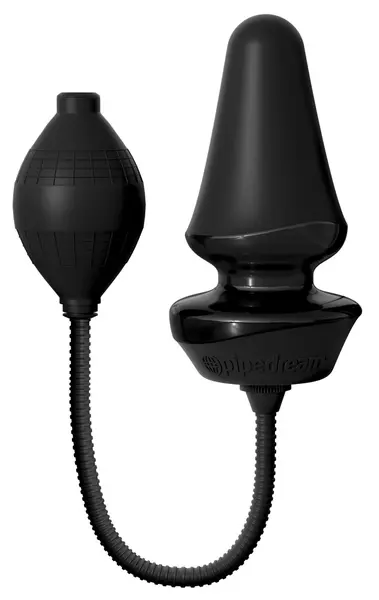 AFE Silicone Inflatable Anal Trainer Plug 12.4 cm Black Waterproof