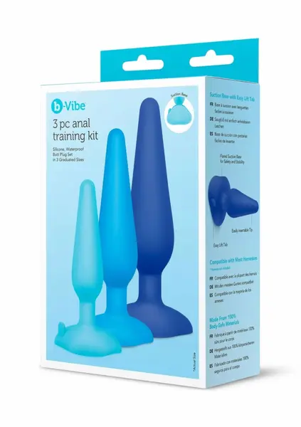 b-Vibe Anal Training Kit 3pcs Silicone Progressive Set