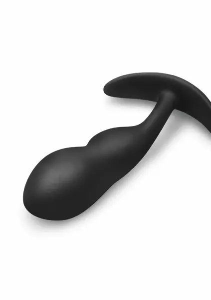 b-Vibe P-Spot SnugPlug Medium Weighted Silicone Plug with Remote