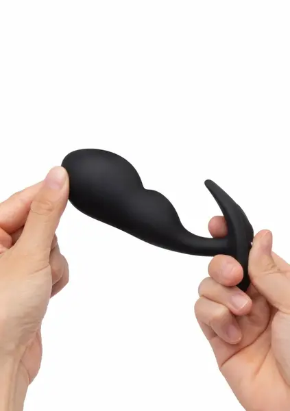 b-Vibe P-Spot SnugPlug Medium Weighted Silicone Plug with Remote