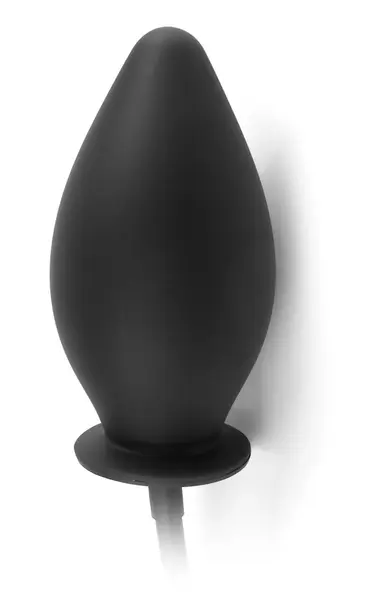 AFC Inflatable Silicone Plug - Adjustable Size, Black, 10.8 cm
