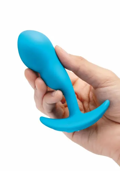 b-Vibe P-Spot SnugPlug Small Weighted Silicone Plug with Remote