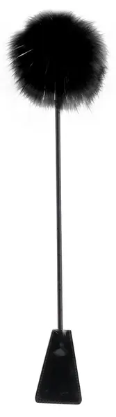 Fetish Fantasy Series FFSLE Feather Crop Black 51cm Dual-Sided Accessory