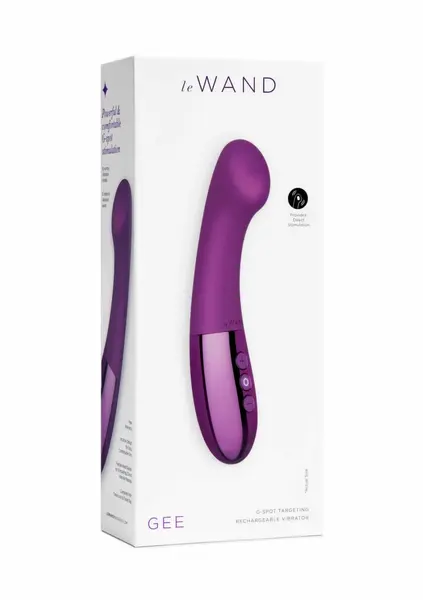 Le Wand Gee Rechargeable Curved Intimate Massager, Flexible Neck