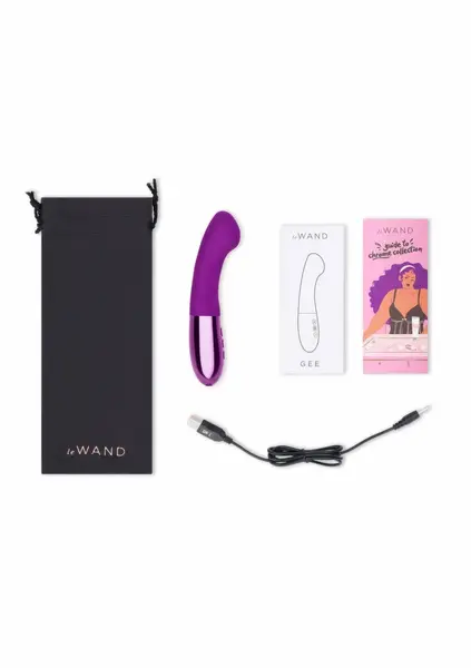 Le Wand Gee Rechargeable Curved Intimate Massager, Flexible Neck