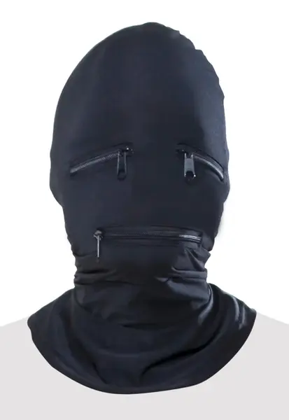 Fetish Fantasy Series Zipper Face Hood Black - Flexible Breathable Mask