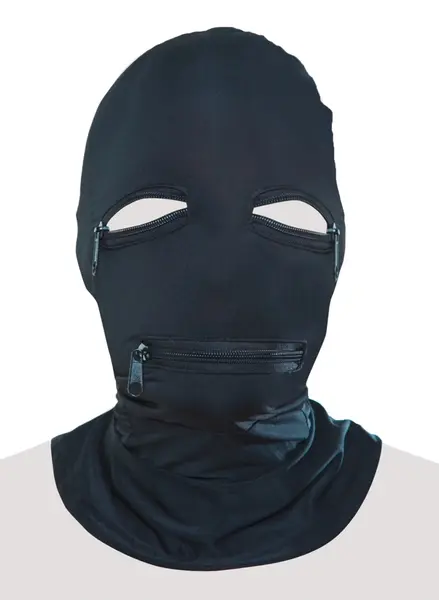 Fetish Fantasy Series Zipper Face Hood Black - Flexible Breathable Mask