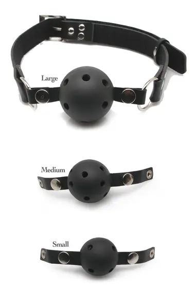 Fetish Fantasy Series Adjustable Ball Gag Training Set with 3 Sizes