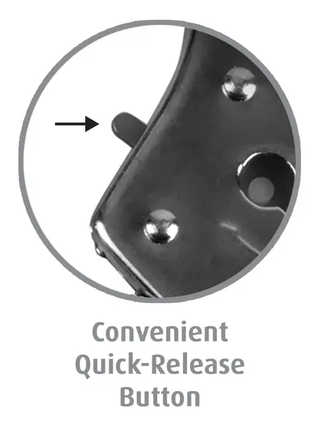 FFS Metal Handcuffs Silver Adjustable with Safety Quick-Release 9.6cm