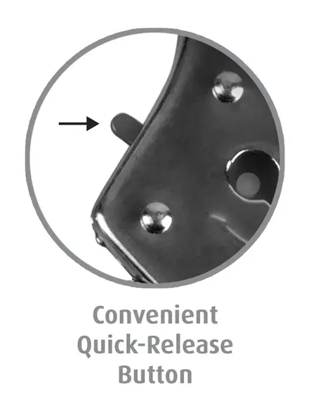 FFS Metal Restraint Cuffs with Adjustable Safety Lock - Silver Finish