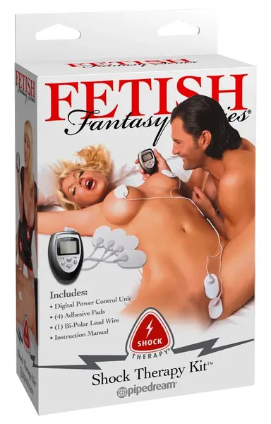 Fetish Fantasy Series Shock Therapy Electro-Stimulation Set, 4 Pads