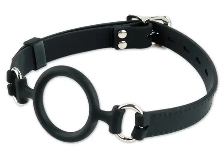 Fetish Fantasy Elite Silicone O-Ring Gag Adjustable Black 3.8 cm