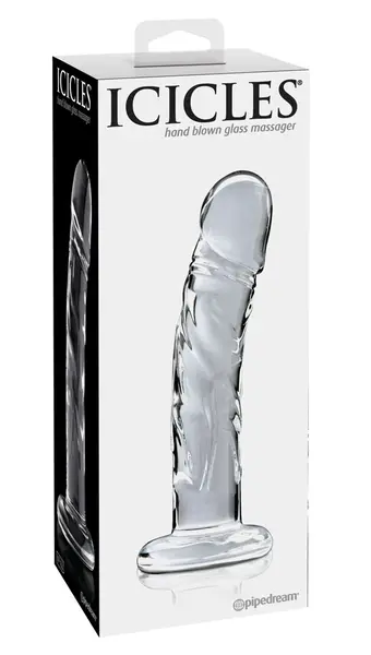 Pipedream Icicles No. 62 Transparent Glass Massage Tool 18cm