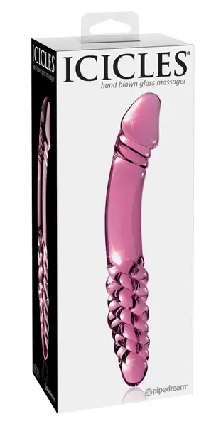 Pipedream Icicles No. 57 Pink Glass Intimate Massager 12 cm