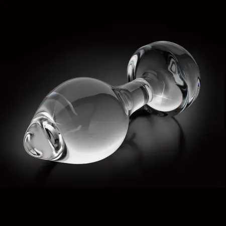 Pipedream Icicles No. 44 Glass Massage Plug 8 cm Transparent