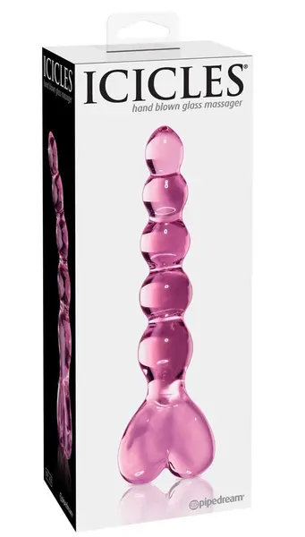 Pipedream Icicles No. 43 Pink Glass Massage Wand 20 cm