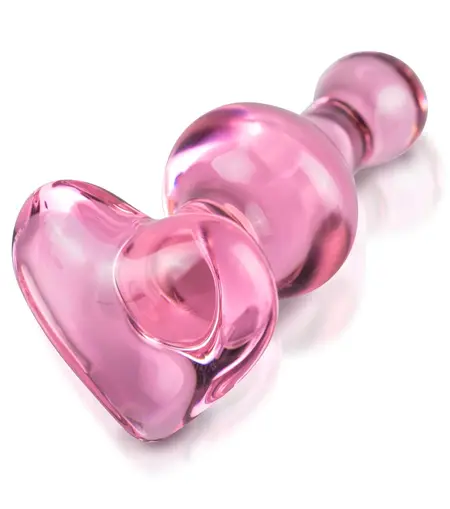 Pipedream Icicles No. 75 Pink Glass Plug - Handcrafted, Hypoallergenic, 9.5 cm