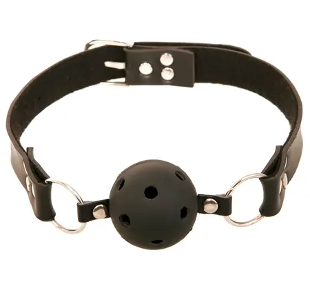 FFS Black Adjustable Breathable Ball System with Imitation Leather Strap