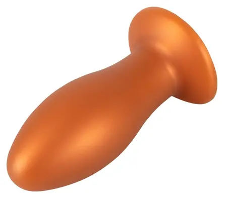ANOS Soft XL Cone-Shaped Intimate Plug with Suction Base 16 cm Black