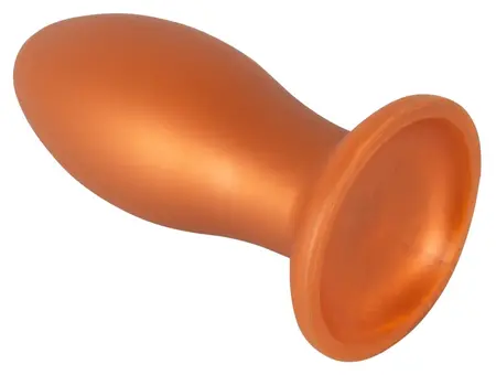 ANOS Soft XL Cone-Shaped Intimate Plug with Suction Base 16 cm Black