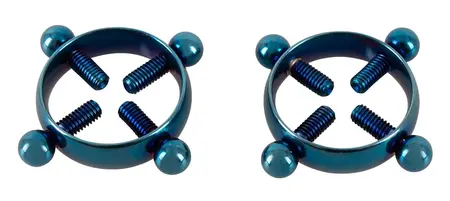 Bad Kitty Blue Moon Adjustable Nipple Jewellery Stainless Steel 2 pcs