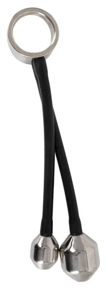 Mystim Heavy Gear Dual Plug Intimate System Metal & Silicone 31cm