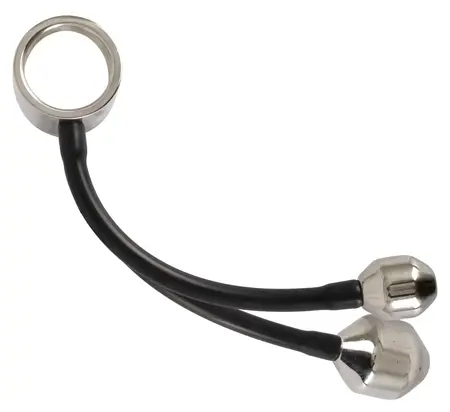 Mystim Heavy Gear Dual Plug Intimate System Metal & Silicone 31cm