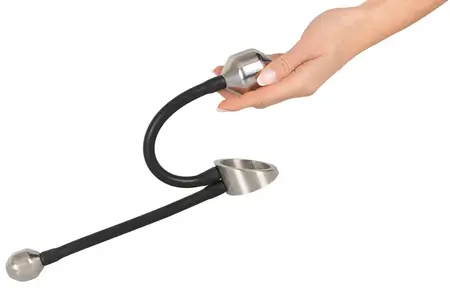 Mystim Heavy Gear Dual Plug Intimate System Metal & Silicone 31cm