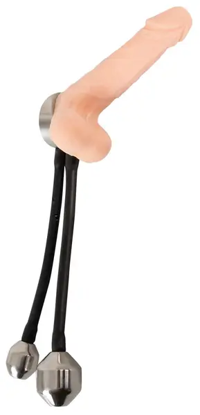 Mystim Heavy Gear Dual Plug Intimate System Metal & Silicone 31cm