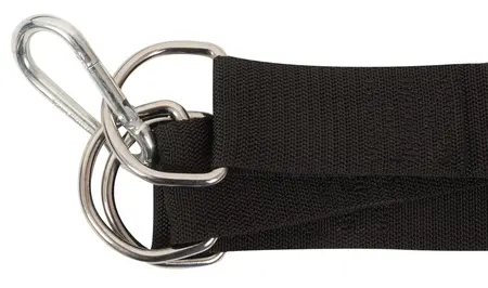 You2Toys Adjustable Leather Support Swing with Chains, Black, Max 75x49cm