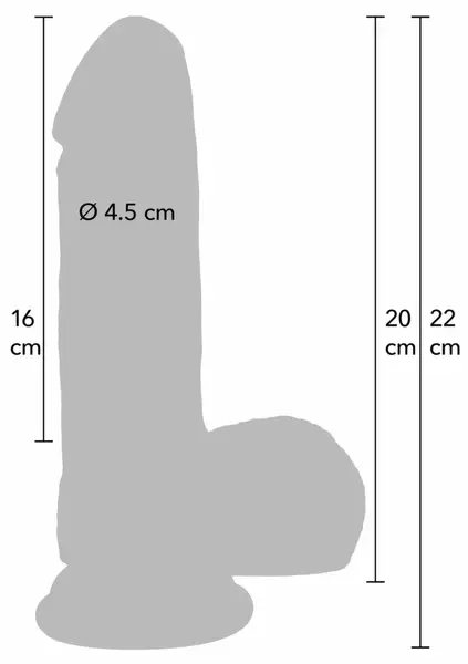 INFERNO by HIDDEN DESIRE Liquid Silicone Dual-Density Model 20cm