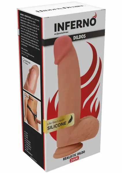 INFERNO by HIDDEN DESIRE Liquid Silicone Dual-Density Model 20cm