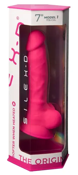 SilexD 7” Model 1 Premium Flexible Silicone Intimate Device, Beige