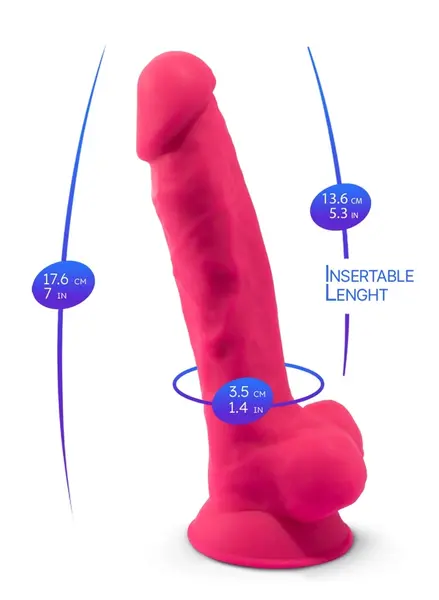 SilexD 7” Model 1 Premium Flexible Silicone Intimate Device, Beige