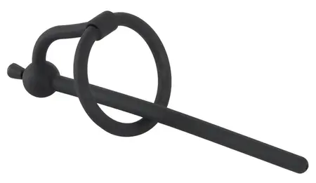 You2Toys Silicone Urethral System with Removable Stopper 12.7 cm Black