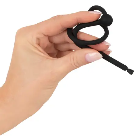 You2Toys Silicone Urethral System with Removable Stopper 12.7 cm Black