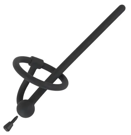 You2Toys Silicone Urethral System with Removable Stopper 12.7 cm Black