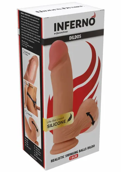 INFERNO by HIDDEN DESIRE Liquid Silicone Model 19 cm Dual-Density Black