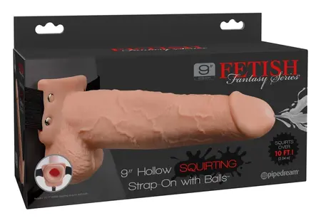 Fetish Fantasy Strap-On 9 inch Intimate Machine with Squirting System