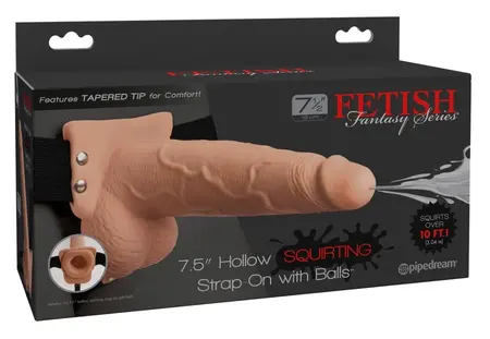 Fetish Fantasy Strap-O 7.5 Inch Adjustable Intimate System, Beige