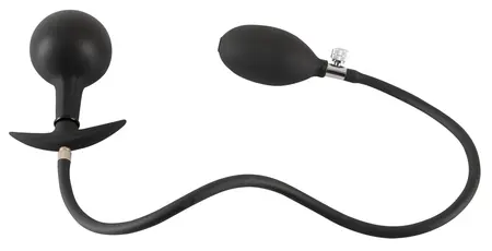 You2Toys Inflatable Plug Metal Core Black 8cm Silicone Training Model