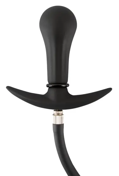 You2Toys Inflatable Plug Metal Core Black 8cm Silicone Training Model