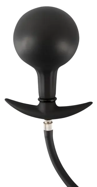 You2Toys Inflatable Plug Metal Core Black 8cm Silicone Training Model