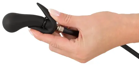 You2Toys Inflatable Plug Metal Core Black 8cm Silicone Training Model