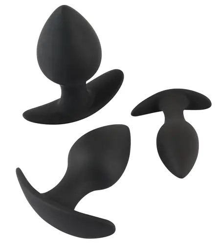 Black Velvets Silicone Trainer Set - 3 Sizes, Soft Touch, Black
