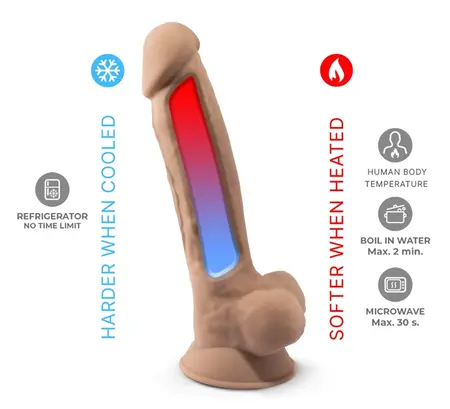 SilexD Model 1 Silicone-Coated Flexible Intimate Device 18.8 cm Beige